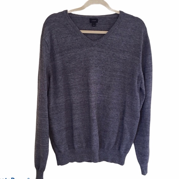 J. Crew Men's V-Neck Pullover Sweater L - Picture 1 of 4